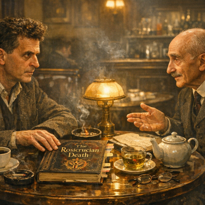 Wittgenstein And Bergson At The Café: A Via-HYGEIA Bibliotherapy-Book Review of Michael Robert Osborne’s ‘The Rosicrucian Death’