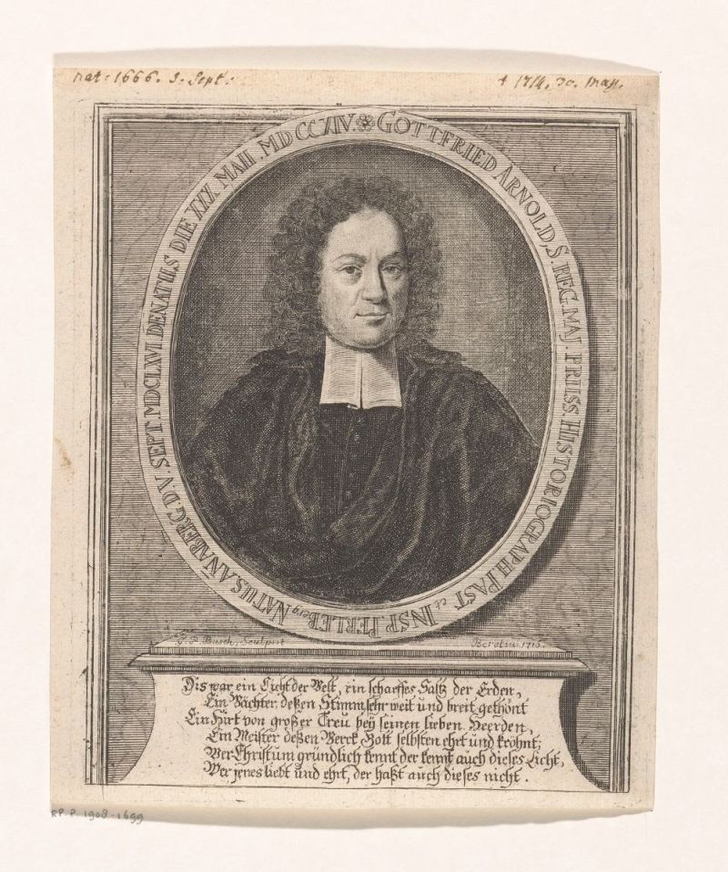 A Little Gottfried Arnold Sampler – Part 1: An Early History Of The Rosicrucian Movement  (1699)